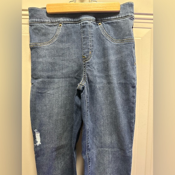 Spanx Women’s Distressed Denim Skinny Jean Leggings Small - Picture 7 of 14